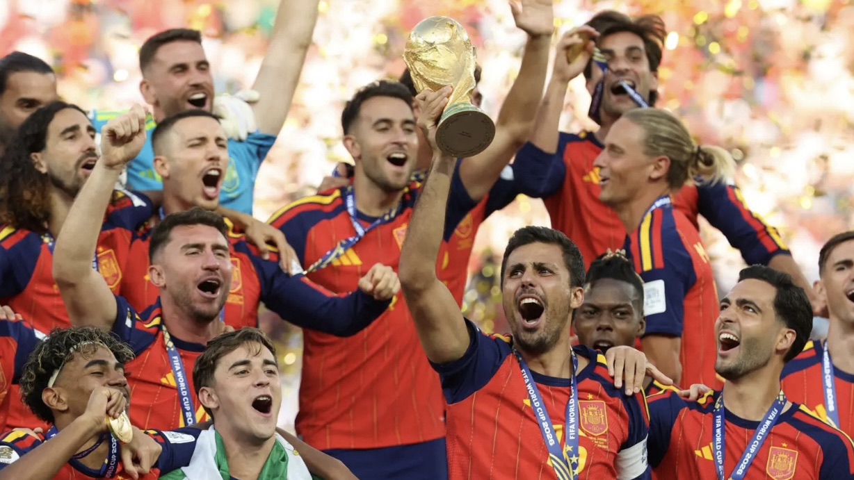 Spain win World Cup for second time&nbsp;