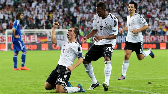 Germany knockout Greece