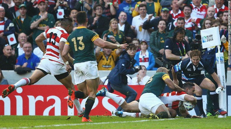 Japan tames Springboks at RWC