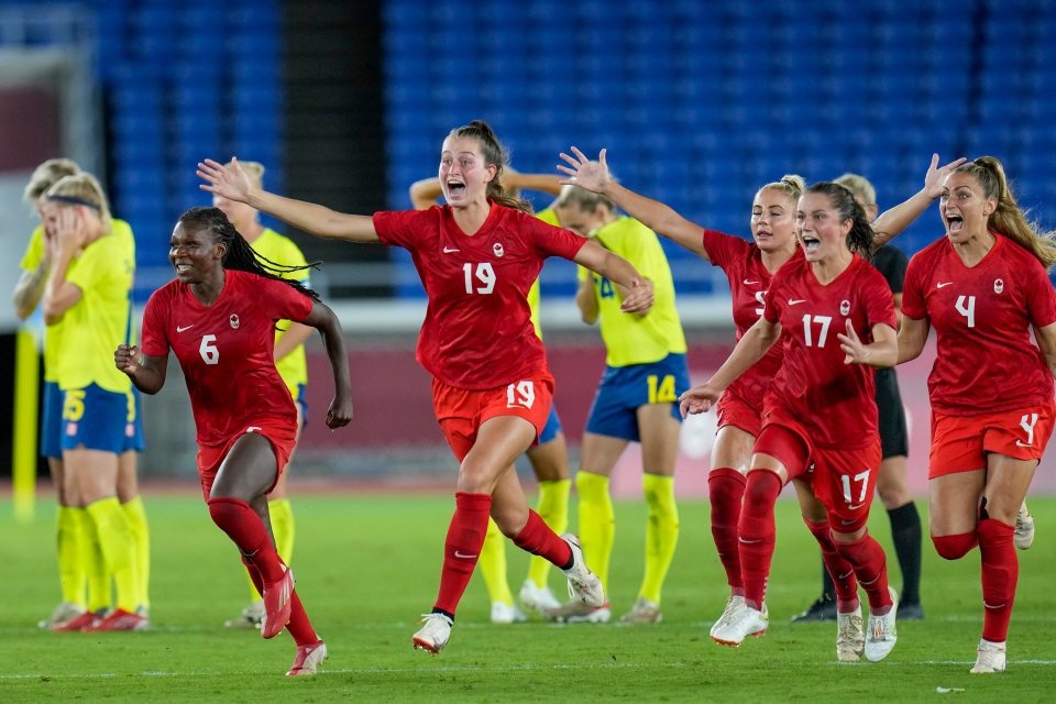 Canada women win Olympic soccer gold