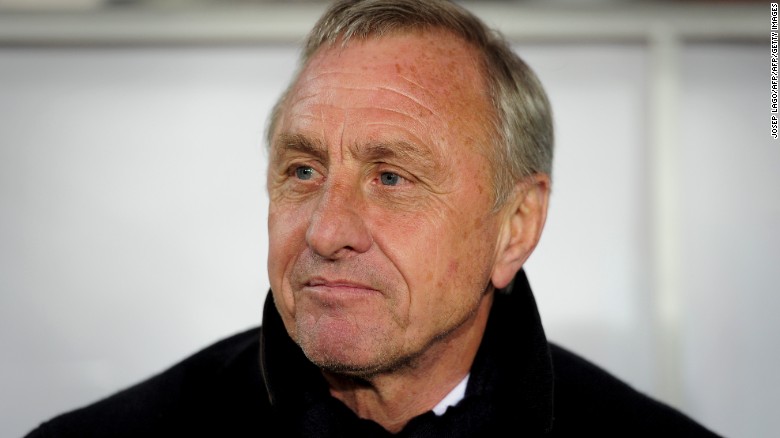 Football pioneer John Cruyff remembered