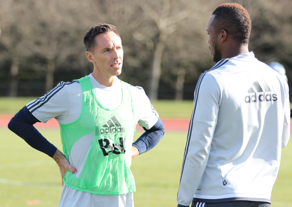 Nash trains with the Caps’